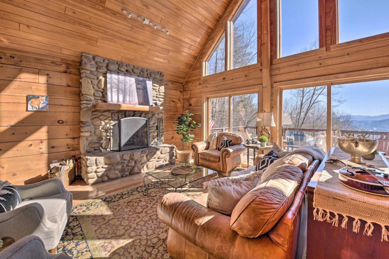 Luxe Cataloochee Cabin With Epic Mountain Views! Waynesville Dış mekan fotoğraf