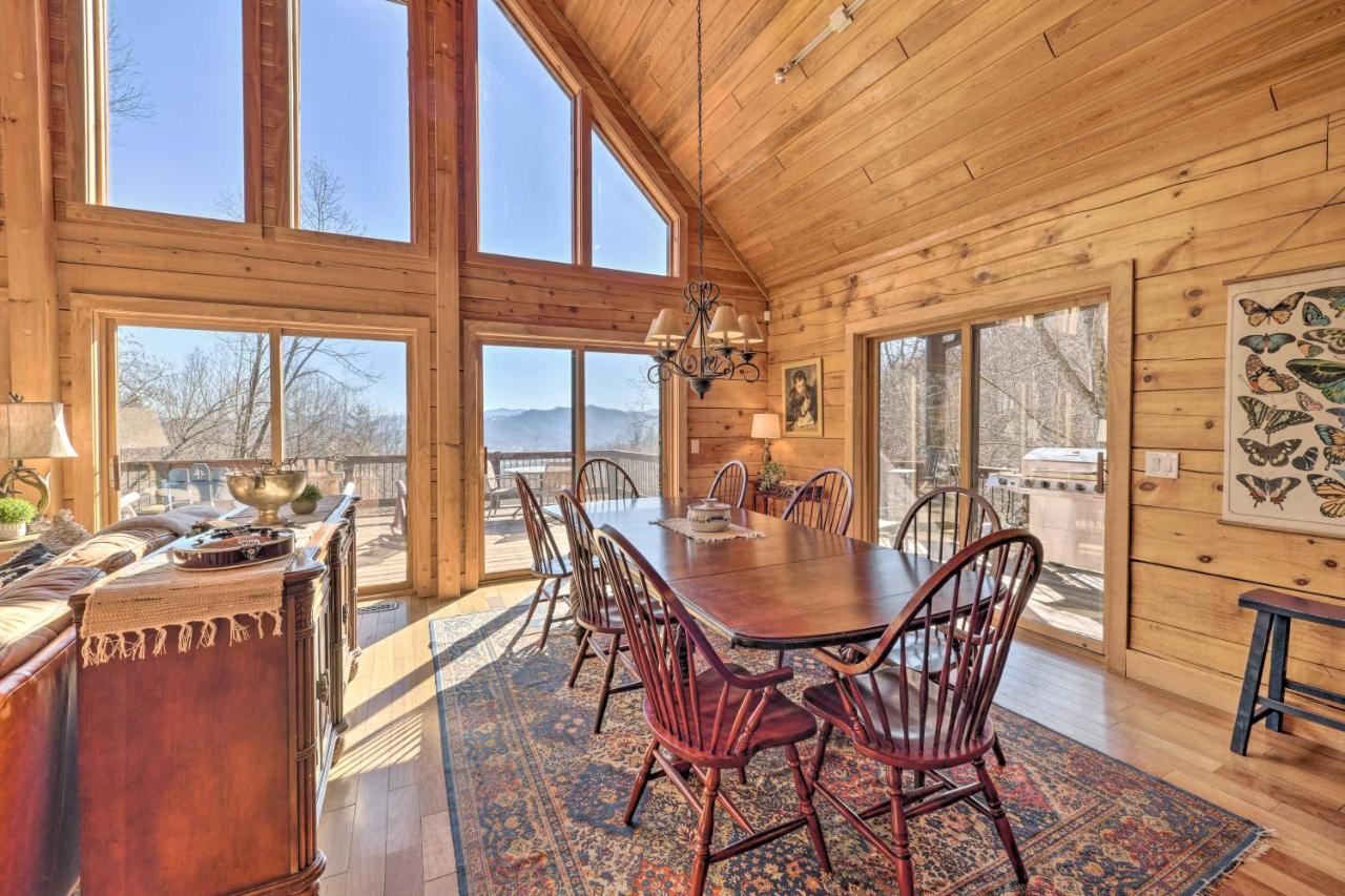 Luxe Cataloochee Cabin With Epic Mountain Views! Waynesville Dış mekan fotoğraf