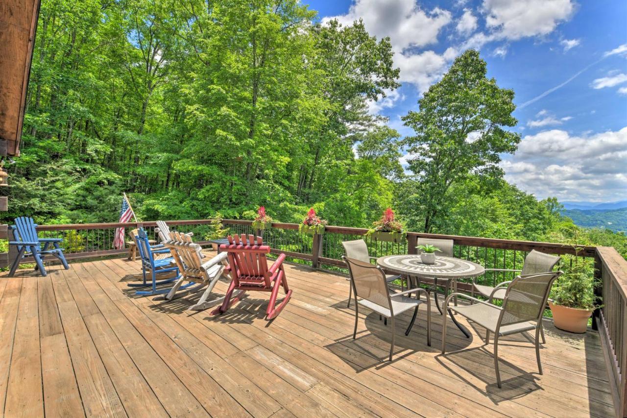 Luxe Cataloochee Cabin With Epic Mountain Views! Waynesville Dış mekan fotoğraf