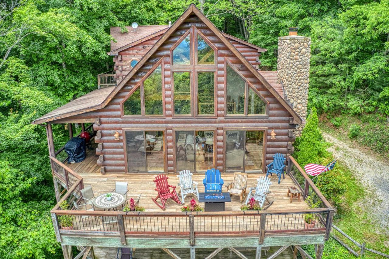 Luxe Cataloochee Cabin With Epic Mountain Views! Waynesville Dış mekan fotoğraf