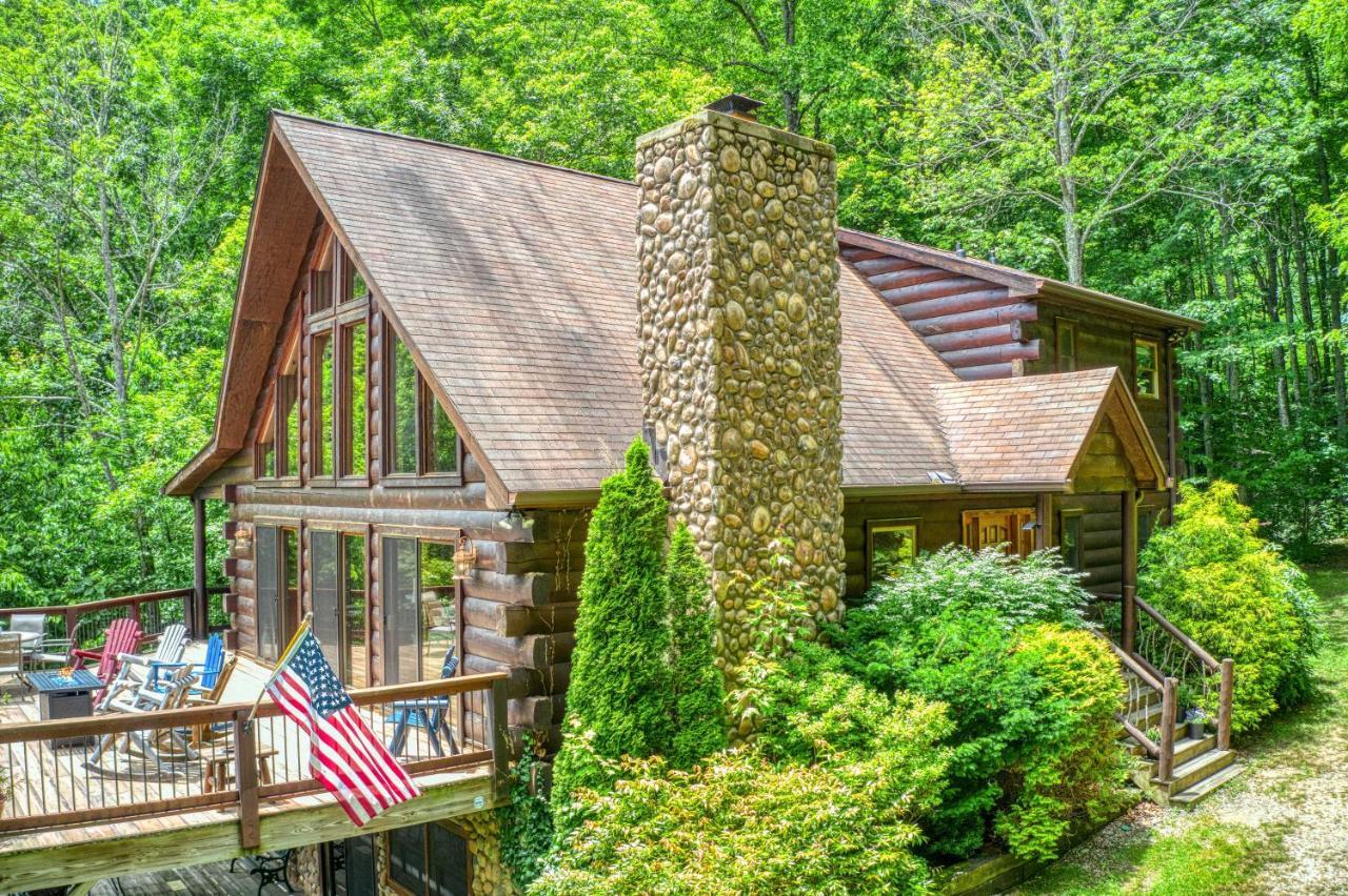 Luxe Cataloochee Cabin With Epic Mountain Views! Waynesville Dış mekan fotoğraf